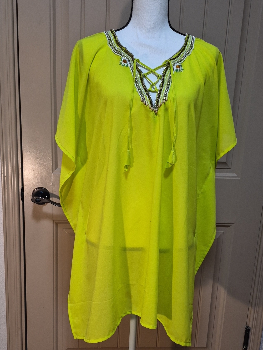 L Embellished Swim Coverup